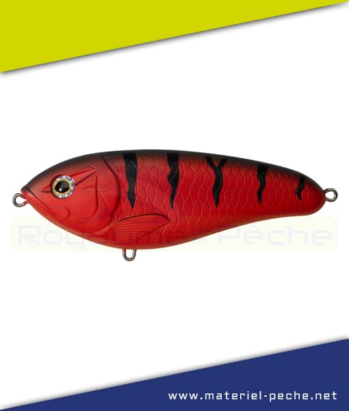 Leurre Souple Illex Jerk Lightning Nitro Soft Jerk 110 - Lot De 8, Coloris Red Back/GG