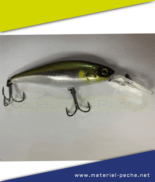 Leurre Jackall Squad Minnow 80SP Suspend - Couleur HL Silver & Black - Neuf Sous Blister - 9.7g